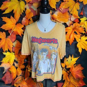 Harry Potter  T Shirt Wizarding World L  XL 12 14 Yellow Top